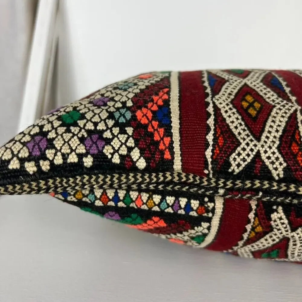 Pillow Large Moroccan Vintage Kilim Cushion 12